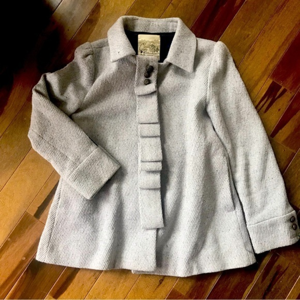 Closet Romantic Swing Wool Blend‎ Coat S EUC